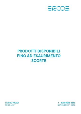 ERCOS - Listino Prodotti in Esaurimento